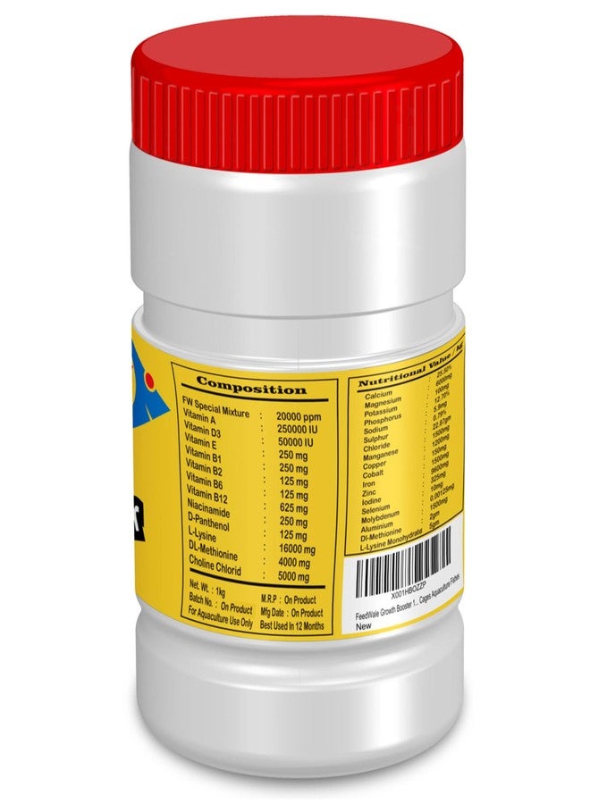 FeedWale Growth Booster 1Kg for Faster Growth of All Types of Fishes Supplement for Fish - Image 3